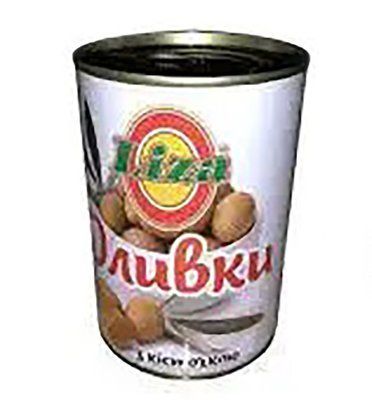 Оливки зелені (з кісточкою) ТМ "Liza" 300 мл 80_012 фото