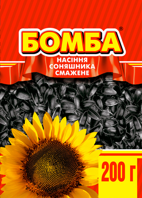 Насіння соняшника смажене ТМ Бомба 200 г 50_200 фото