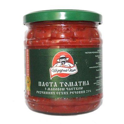Томатна паста Щедрий Пан 25% 460 г 80_46 фото