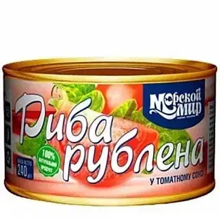 Риба рубана в томатному соусі (Салака) "Морський Світ" 240 г 60_9 фото